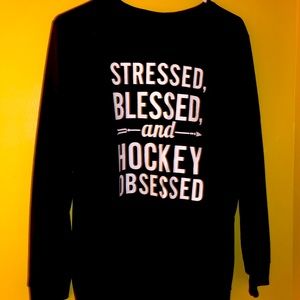 Black Hockey Sweater